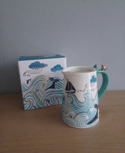 Load image into Gallery viewer, House of Disaster Nautical MILK JUG Porcelain By The Sea Jug With Gift Box