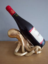 Load image into Gallery viewer, OCTOPUS Wine Bottle Holder Gold Effect