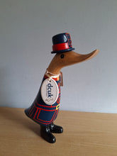 Load image into Gallery viewer, DCUK BEEFEATER DUCK Named HENRY Wooden Duckling in Regal Blue with Gift Bag