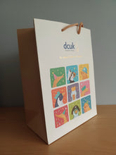 Load image into Gallery viewer, DCUK RUDOLF REINDEER DUCKLING Named FAITH With Gift Bag Handpainted Wooden Christmas Duck Ornament Gift 18cm NEW