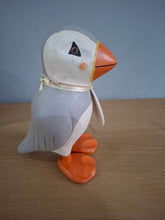 Load image into Gallery viewer, DCUK Puffings Baby Wooden Puffin Bird Named DAISY Coastal Ornament