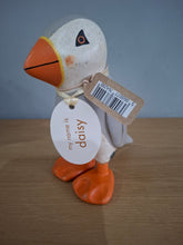 Load image into Gallery viewer, DCUK Puffings Baby Wooden Puffin Bird Named DAISY Coastal Ornament