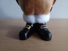 Load image into Gallery viewer, DCUK TRADITIONAL SANTA  DUCKLING Named EVE With Gift Bag Handpainted Wooden Christmas Duck Ornament Gift 18cm NEW