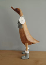 Load image into Gallery viewer, DCUK Alpine Duck Named IVY Grey Boots and Scarf Gift 30cm Tall