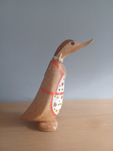 Load image into Gallery viewer, DCUK AUTUMN BAKER DUCKLING Named POPPY Pumpkin Apron Wooden Duckling Gift