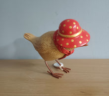 Load image into Gallery viewer, DCUK CHRISTMAS Wooden Garden Biird Named IVY Duckensian Lady Garden Bird Gift Ornament 12cm Tall