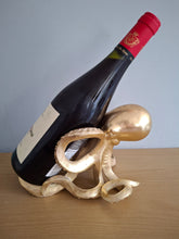 Load image into Gallery viewer, OCTOPUS Wine Bottle Holder Gold Effect