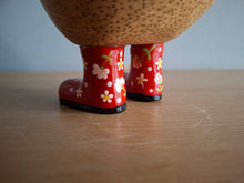Load image into Gallery viewer, DCUK Red Floral Hat and Boots Ducky Duck Named BEATRIX 12cm New