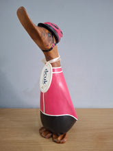 Load image into Gallery viewer, DCUK CYCLIST DUCK Named PEGGY Handpainted Wooden Duckling