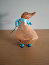 Load image into Gallery viewer, DCUK Duck Wild Welly BLUE DRAGONFLY BOOTS Wooden Ducky Named CAROL