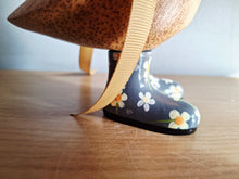 Load image into Gallery viewer, DCUK Grey Floral Hat and Boots Duckling Named DOTTY New
