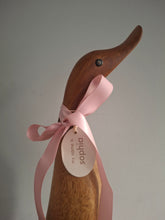 Load image into Gallery viewer, DCUK Wooden Duck Named SOPHIA Pink Floral Boots 35cm Free Gift Box