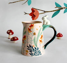 Load image into Gallery viewer, House of Disaster RABBIT MILK JUG Porcelain Secret Garden Rabbit Jug With Gift Box