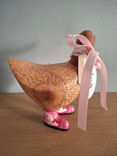 Load image into Gallery viewer, DCUK Duck Wild Welly PINK BUTTERFLY BOOTS Wooden Ducky Named CAMILLA