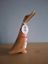 Load image into Gallery viewer, DCUK BAKER DUCKLING Red Heart Apron Wooden Duck Named HOLLY Hand Painted Gift 18cm