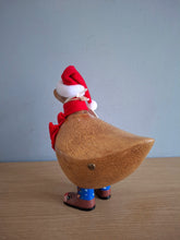 Load image into Gallery viewer, DCUK DUCKY Rudolph Boots Christmas Wooden Duck Named SANTA