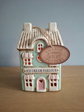 Load image into Gallery viewer, Village Pottery Aqua Ice Cream Parlour Tea Light House