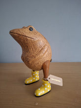 Load image into Gallery viewer, DCUK Jolly Frog Yellow Spotty Boots