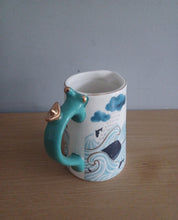 Load image into Gallery viewer, House of Disaster Nautical MILK JUG Porcelain By The Sea Jug With Gift Box