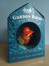 Load image into Gallery viewer, DCUK CHRISTMAS Wooden Garden Biird Named IVY Duckensian Lady Garden Bird Gift Ornament 12cm Tall