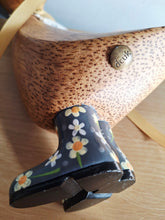Load image into Gallery viewer, DCUK Grey Floral Hat and Boots Duckling Named DOTTY New