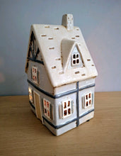 Load image into Gallery viewer, Village Pottery TUDOR HOUSE Tea Light Holder Ceramic Gift