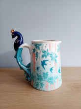 Load image into Gallery viewer, House of Disaster LUXE PEACOCK MILK JUG Porcelain Jug With Gift Box