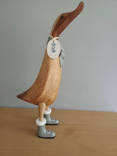 Load image into Gallery viewer, DCUK Alpine Duck Named IVY Grey Boots and Scarf Gift 30cm Tall