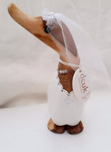 Load image into Gallery viewer, Dcuk Wedding Ducks Mr and Mrs Bride and Groom Duck With Gift Bag Wooden Duckling Gift
