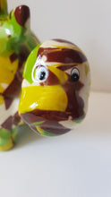 Load image into Gallery viewer, Pomme Pidou ZORC DINOSAUR Camouflage Decoupage Ceramic Money Box Piggy Bank Money Bank With Stopper Collectable Gift 15cm