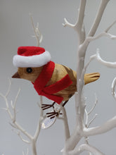 Load image into Gallery viewer, DCUK TRADITIONAL CHRISTMAS Garden Bird Named HOPE With Bird House Gift Box Hand Carved  GIFT Ornament 12cm Tall