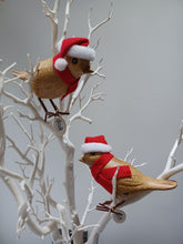 Load image into Gallery viewer, DCUK TRADITIONAL CHRISTMAS Garden Bird Named HOLLY With Bird House Gift Box Hand Carved GIFT Ornament 12cm Tall