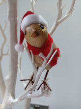 Load image into Gallery viewer, DCUK TRADITIONAL CHRISTMAS Garden Bird Named HOLLY With Bird House Gift Box Hand Carved GIFT Ornament 12cm Tall