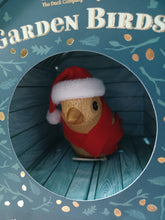 Load image into Gallery viewer, DCUK TRADITIONAL CHRISTMAS Garden Bird Named HOLLY With Bird House Gift Box Hand Carved GIFT Ornament 12cm Tall