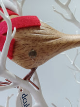 Load image into Gallery viewer, DCUK TRADITIONAL CHRISTMAS Garden Bird Named HOLLY With Bird House Gift Box Hand Carved GIFT Ornament 12cm Tall