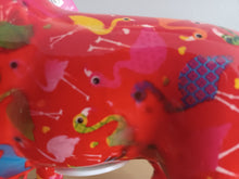 Load image into Gallery viewer, Pomme Pidou SOPHIE LABRADOR DOG Money Box Decoupage Ceramic Piggy Bank With Stopper Red Flamingo Design