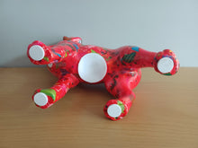 Load image into Gallery viewer, Pomme Pidou SOPHIE LABRADOR DOG Money Box Decoupage Ceramic Piggy Bank With Stopper Red Flamingo Design