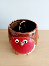 Load image into Gallery viewer, Village Pottery Small ROBIN Planter Plant Pot Gift Decoration Ornament 11cm Tall