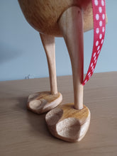Load image into Gallery viewer, DCUK Natural Wooden Duck Ducklet Named GREGORY Hand Carved Gift Ornament 30cm Tall