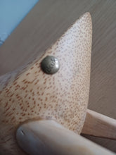 Load image into Gallery viewer, DCUK Natural Wooden Duck Ducklet Named GREGORY Hand Carved Gift Ornament 30cm Tall