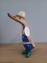 Load image into Gallery viewer, DCUK GENTLEMAN GARDENER DUCKLING Named NICK Handpainted Wooden Duck