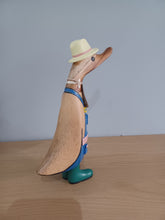 Load image into Gallery viewer, DCUK GENTLEMAN GARDENER DUCKLING Named NICK Handpainted Wooden Duck