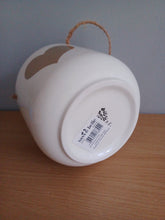 Load image into Gallery viewer, Sass & Belle Gold Heart Ceramic Hanging Planter Plant Pot