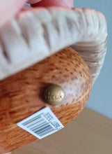 Load image into Gallery viewer, DCUK Toadstool Hedgy Wooden Hedgehog Peach Spotty Toadstool Hat 9cm Gift New