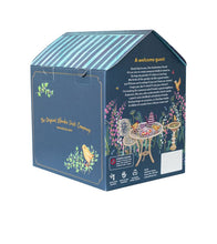 Load image into Gallery viewer, DCUK Wooden Garden Bird With Bird House Named VICKY Gift Box Bonnie Birds Coral Floral Bonnet Hand Carved Hand Painted GIFT Ornament 12cm Tall