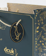 Load image into Gallery viewer, DCUK Christmas Tree Hanging Decorations SET OF THREE KINGS With Gift Bag Green Purple and Blue Miniature Duck 10cm Tall Hand Carved Hand Painted Gift Ornament.