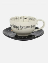 Load image into Gallery viewer, Fortune Telling Tea Leaf Reading Set Ceramic TEA CUP And SAUCER Mystical Gift With Gift Box