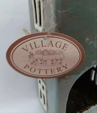 Load image into Gallery viewer, Ceramic Village Pottery Tall Grey House Tea Light Holder With Chimney Gift Ornament Decoration 28cm