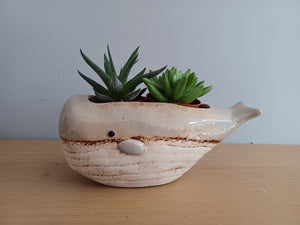 Quay Traders WHALE Planter Plant Pot Gift