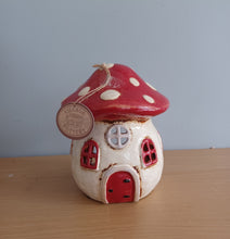 Load image into Gallery viewer, Village Pottery Toadstool House Tea Light Holder Gift Ornament Decoration NEW RANGE
